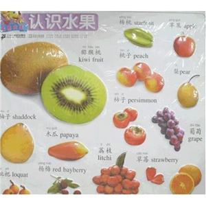 認識水果早教啟蒙雙語立體掛圖掛圖大王 認識水果早教啟蒙雙語立體掛圖掛圖大王